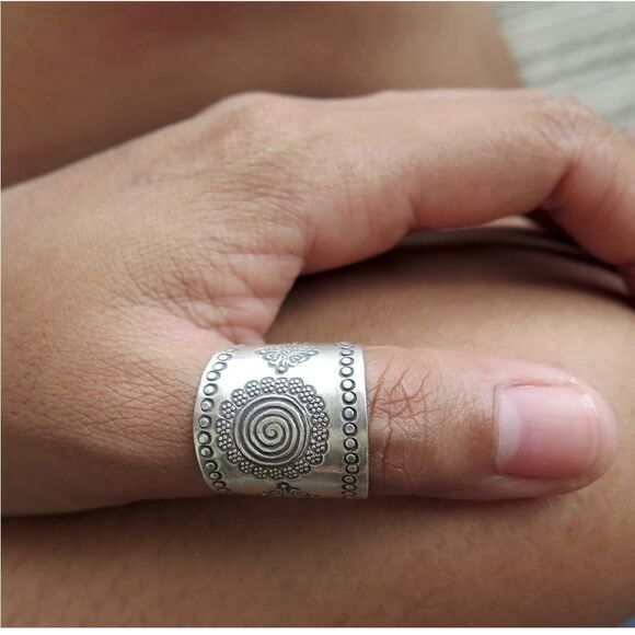 New Solar Sterling Silver Adjustable Ring - Picture 5 of 6